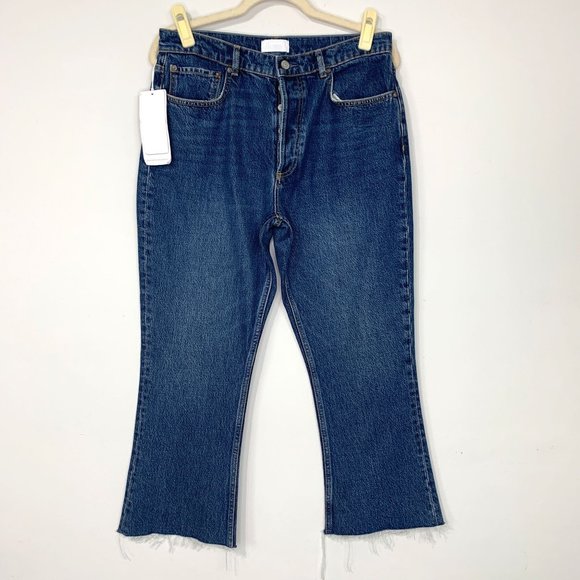NWT BOYISH The‎ Darcy Rigid Pop Crop Jeans In The Searchers Sz 30 - Picture 2 of 13